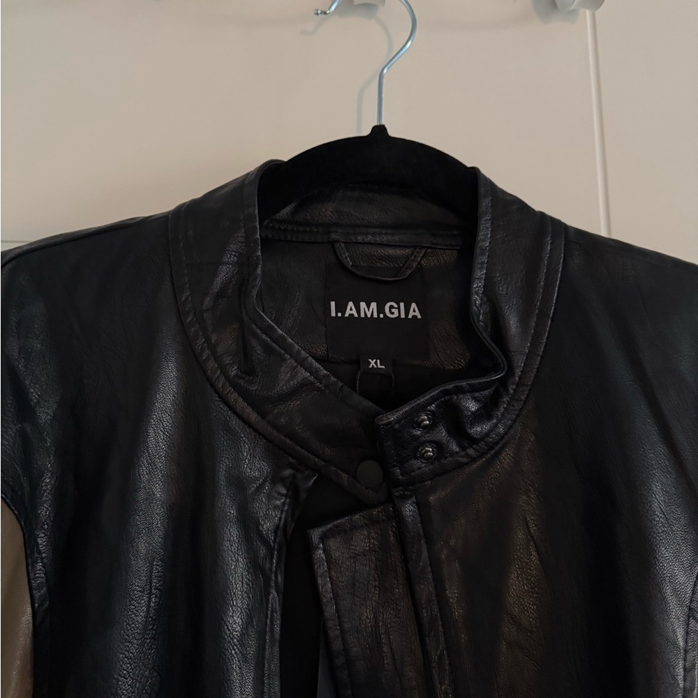 I.AM.GIA Black/Brown Racer Jacket - Picture 2 of 10